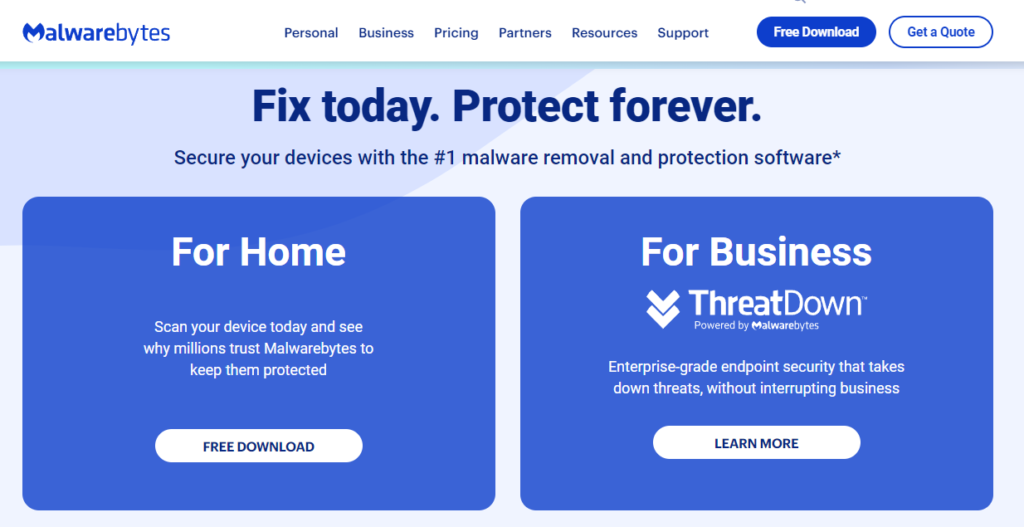 Avast vs Malwarebytes: Malwarebytes Free